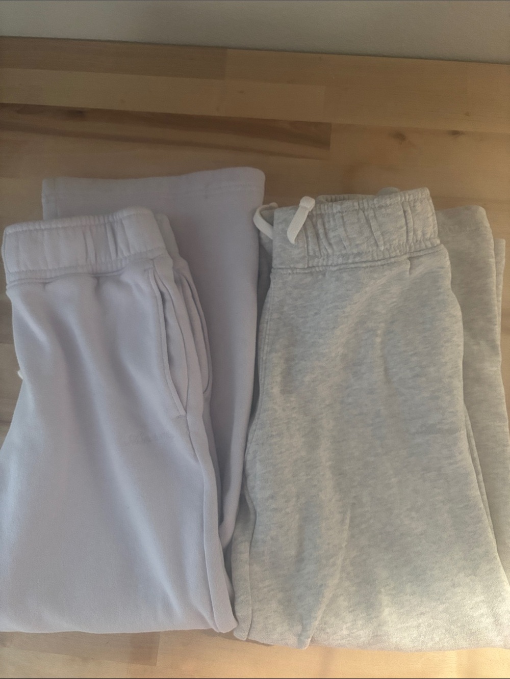 abercrombie kids Light Gray & Pale Lavender Sweatpants Duo